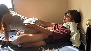 Hey, my college classmate showed up for homework but bent over for doggystyle!