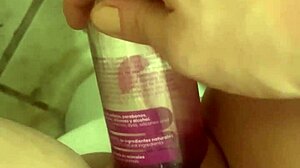 wanna watch this shaved pussy get stretched up close?