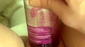 wanna watch this shaved pussy get stretched up close?