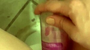 wanna watch this shaved pussy get stretched up close?