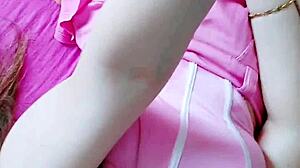 i'm a naughty student skipping panties under skirt teasing boobs for daddy's arrival