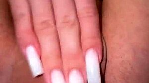 skinny bitch miniskirt plugs gaping ass huge dildo deep anal before date