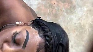 i slurped that thick ebony bbc outdoors hungrily