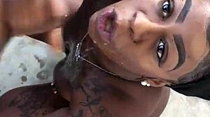i slurped that thick ebony bbc outdoors hungrily