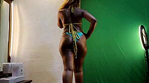 Sun Flower's Sexy Oiled Bikini Try-On Haul