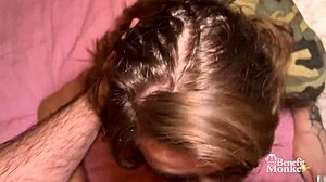 Rich Throat Fuck: Eden Ivy Gags on Cock in Lingerie P2