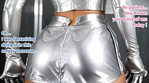 on our honeymoon day two under the milky way i dream of her leather outfit and boots in public