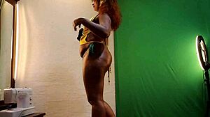 Sun Flower's Sexy Oiled Bikini Try-On Haul