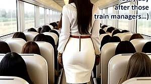she's got a ticket to ride ai illustrated leather clad asian milf dream
