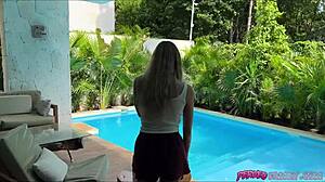 Skinny Teen Babe Wants Your Cock Skinny Dipping Now