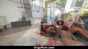 Stepmom Joins Stepkids For Wild Orgy Fuck Fest!
