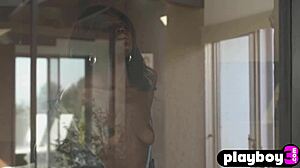 Victoria Antoinette STRIPS Hot LINGERIE for Playboy