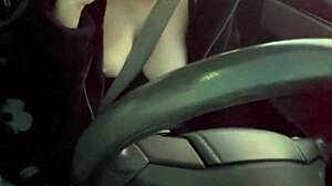Italian Milf Artemisia Flashes Juicy Big Tits Driving Horny