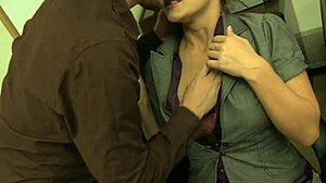 Blonde Big Tits Cougar Shaved Pussy Stuffed Monster Cock Deep!
