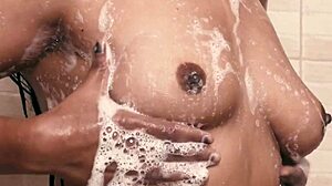 Shower fresh stepsis suddenly fucked hard by huge cock.