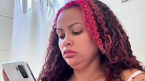 Chubby girl's morning toilet farts natural moment