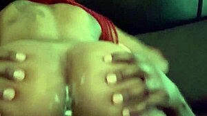 Amateur ebony couple rides bbc cowgirl with creamy pussy creampie squirt