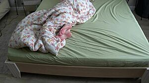 Home Cam Catches Chubby Wife Cumming In Panties Before Bed