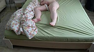 Home Cam Catches Chubby Wife Cumming In Panties Before Bed