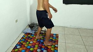 check out my small flaccid penis during aerobics... so ugly!