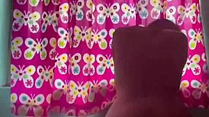 young latina jumps on brother's thick cock spreading wide