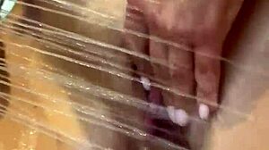Julia north swallows cum after shower blowjob face fuck!