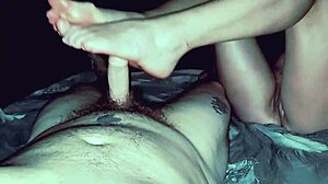 Erotic Footjob Massage Jerks Hidden Cam Cock