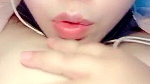 What secrets hide behind this sexy Chinese webcam girl's intriguing show?
