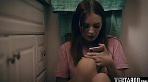 pregnant redhead teen gets railed by boyfriend's big dick stepdad