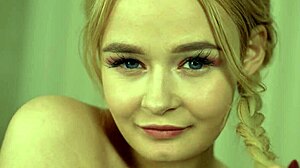 Huge Dick Gapes Young Blonde Lina Shisuta's Shaved Ass Hard