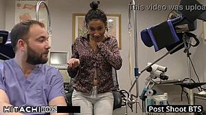 Doctor Tampa Forces Hitachi Orgasm on Freshman Miss Mars