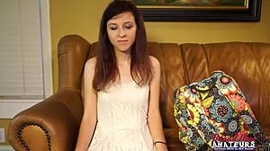 Katie Walls Sucks Big Cock Then Takes Twat Pounding