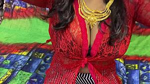 exotic indian wife squirts on ranch fingering before steamy village sex