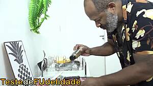 Sexy Brazilian brunette dances into anal assfucking holiday party.