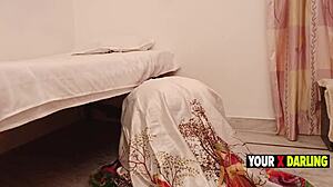 Stuck Stepmom's Big Ass Bent Over Bed For Nonstop Hardcore Creampie