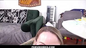 Petite Stepmom Pristine Edge Braces Orgasm On Stepson's Big Dick POV