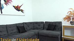 Sexy Brazilian brunette dances into anal assfucking holiday party.