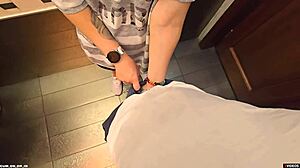 stranger fills my wet panties again in restaurant toilet pov