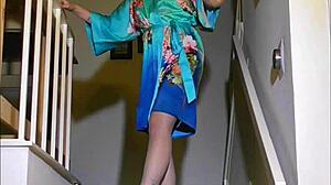 wanna watch luna lains strip on the stairs and play with her exotic curves?
