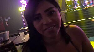 couple's wife takes raw anal creampie at motel after swingers night