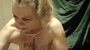 french slave maid bound chained pissed on and indoctrinated with toys in 2025 outdoor bdsm session