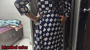 Boss Overwhelms Desi Maid Ashu with Raw Passion
