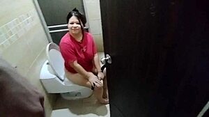 i spied on stepsis in bathroom she forced her big ass on me