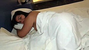 couple's wife takes raw anal creampie at motel after swingers night