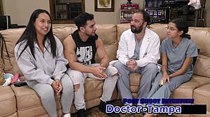 dr tampa, mia and xander's gyno exam gets wild, right