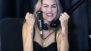 damn she's naked moaning hot toy rubbing pussy over panties