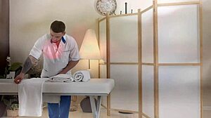 flexible nicole murkovski loves her massage turning into hot threesome fun