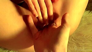 daddy fists my juicy tight pussy with wet stretching sounds