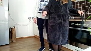stepmom slut big ass bent over doggystyle cum covered
