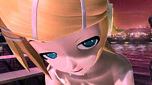 Hatsune Miku Bunny Nude Pomp Tease!